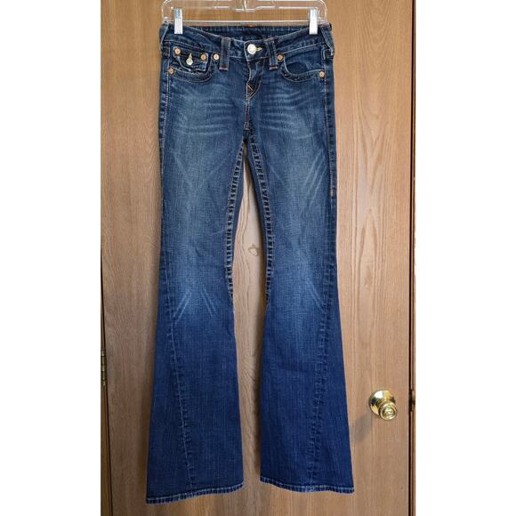 True Religion Joey Flare Leg Flap Pocket Y2K Jean - Picture 1 of 13